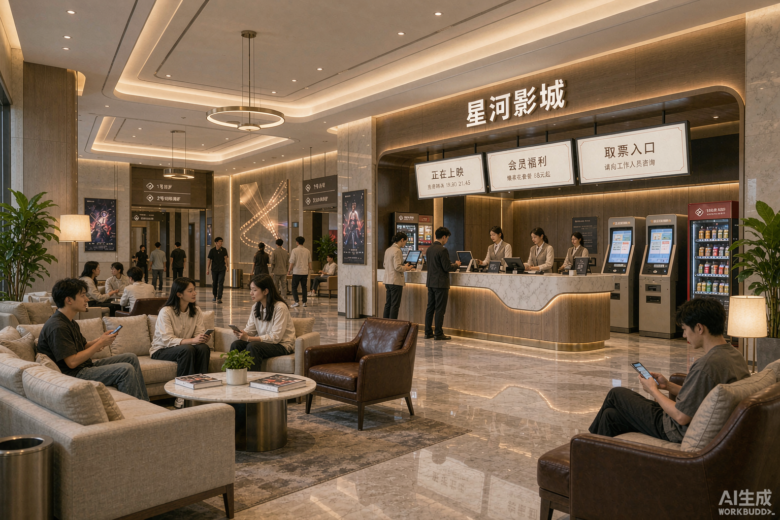 西安特色电影院大堂
